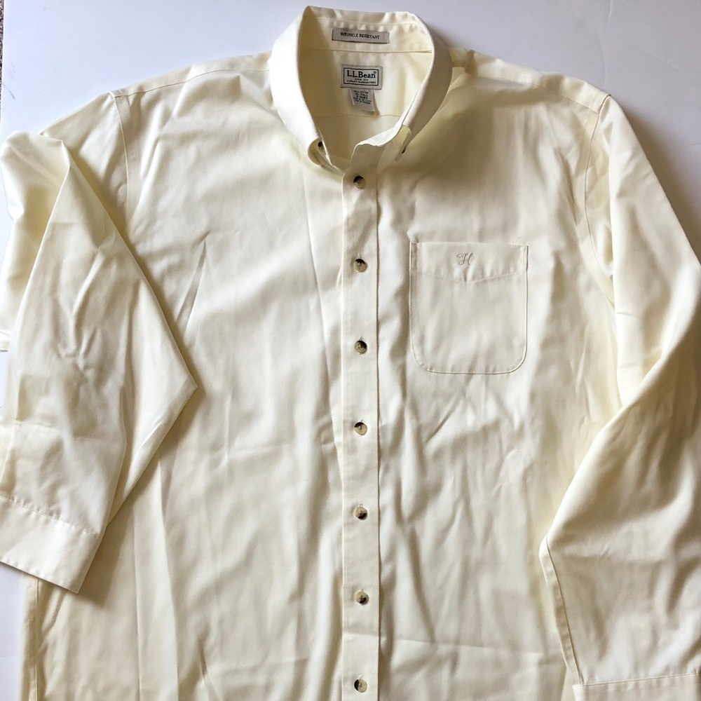 Mens L.L. Bean Oxford Dress Shirt XL TALL